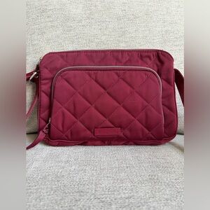 Vera Bradley Performance Twill Iconic RFID Little Hipster – Berry Red